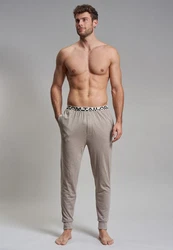 TOM TAILOR Pyjamahose Khaki/Hellgrau/Beige/Grau/Braun