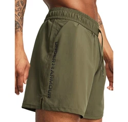 Under Armour UA TECH WOVEN WORDMARK SHORT Khaki/Dunkelgrün/Braun