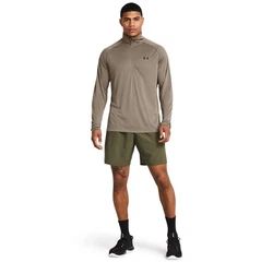 Under Armour UA TECH WOVEN WORDMARK SHORT Khaki/Dunkelgrün/Braun