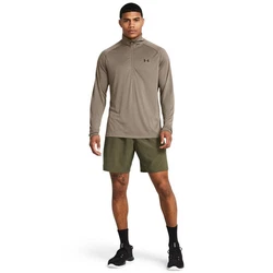 Under Armour UA TECH WOVEN WORDMARK SHORT Khaki/Dunkelgrün/Braun