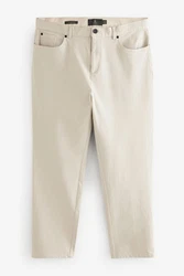 Next Straight-Jeans Straight Fit Hose im Jeans-Stil Khaki/Beige