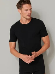 Schiesser T-Shirt 95/5 Schwarz