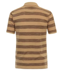Redmond Poloshirt gestreift Braun/Beige