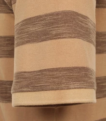 Redmond Poloshirt gestreift Braun/Beige