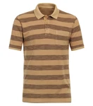 Redmond Poloshirt gestreift Braun/Beige