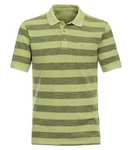 Redmond Poloshirt gestreift Gelb/Grün/Hellgrün/Dunkelgrün/Neonfarben