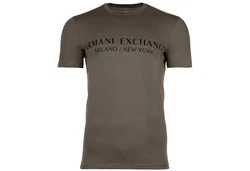 ARMANI EXCHANGE T-Shirt '8NZT72' Dunkelgrün/Khaki