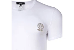 Versace T-Shirt Herren Style TOPEKA Weiß/Schwarz/Creme/Grau