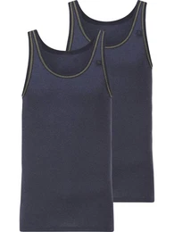 Unterhemd VIVENZO (Set, 2-St., 2er-Pack) mit Farbkontrasten