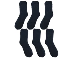 Qano Kuschelsocken Herren Schwarz/Dunkelblau/Blau
