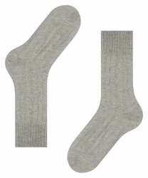 Esprit Socken Cable Boot (1-Paar) Grau/Silber