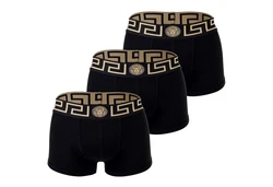 Versace Slip Herren Boxer Shorts TOPEKA (3er Pack) Dunkelblau/Schwarz/Gold/Braun/Lila