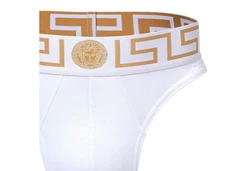 Versace Tanga Herren String Weiß/Orange/Creme/Beige