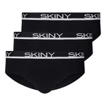 Skiny Slip (3-St) Dunkelblau/Schwarz/Rosa