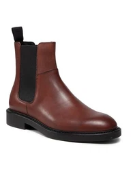 Klassische Stiefeletten Alex M 5266-001-27 Cognac Keilstiefel