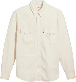 Levi's Jeanshemd RELAXED FIT WESTERN Khaki/Weiß/Beige