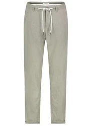 Eight2Nine Chinos Herren Leinen Hose Khaki