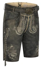 Nbler Trachtenlederhose Lederhose kurz Tristan in Torf von Nbler