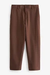 Next Stoffhose EDIT Relaxed Fit Twillhose Braun/Dunkelbraun