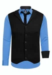 Rusty Neal Langarmhemd Set Blau/Schwarz/Hellblau