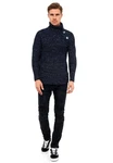 Rusty Neal Strickpullover Dunkelblau/Hellblau