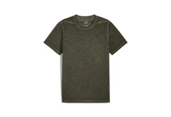 PUMA Yogashirt Studio Foundation Wash Trainings-T-Shirt Herren Dunkelgrün/Khaki