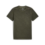 PUMA Yogashirt Studio Foundation Wash Trainings-T-Shirt Herren Dunkelgrün/Khaki