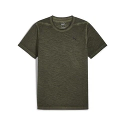 PUMA Yogashirt Studio Foundation Wash Trainings-T-Shirt Herren Dunkelgrün/Khaki
