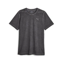 PUMA Yogashirt Studio Foundation Wash Trainings-T-Shirt Herren Dunkelgrau/Grau