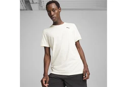 PUMA Yogashirt Studio Foundation Wash Trainings-T-Shirt Herren Khaki/Beige/Weiß