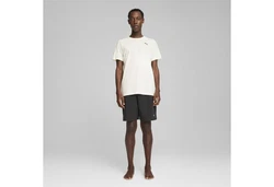 PUMA Yogashirt Studio Foundation Wash Trainings-T-Shirt Herren Khaki/Beige/Weiß