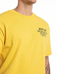 Replay T-Shirt mit Logodruck Gelb