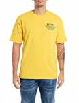 Replay T-Shirt mit Logodruck Gelb