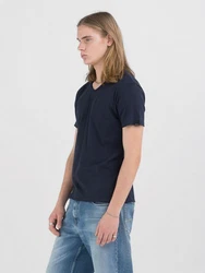 Replay V-Shirt Dunkelblau/Schwarz