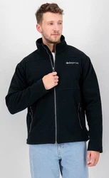 DEPROC Active Strickfleecejacke SEWARD MN Dunkelblau/Lila/Hellblau/Schwarz
