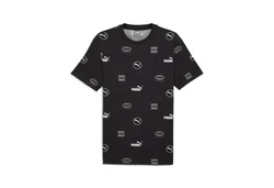 PUMA T-Shirt POWER Herren Schwarz/Dunkelblau