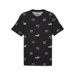 PUMA T-Shirt POWER Herren Schwarz/Dunkelblau