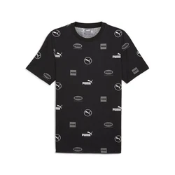 PUMA T-Shirt POWER Herren Schwarz/Dunkelblau