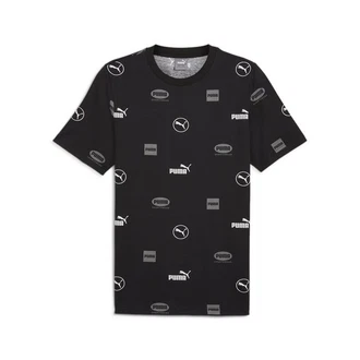 PUMA T-Shirt POWER Herren Schwarz/Dunkelblau