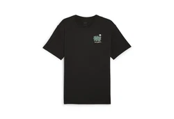 PUMA T-Shirt GRAPHICS Super PUMA T-Shirt Herren Schwarz/Dunkelgrün