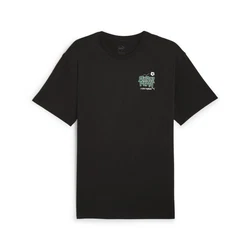 PUMA T-Shirt GRAPHICS Super PUMA T-Shirt Herren Schwarz/Dunkelgrün
