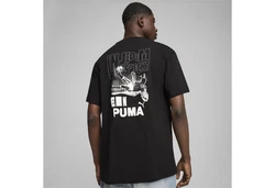 PUMA T-Shirt GRAPHICS Bicycle Kick Herren Schwarz
