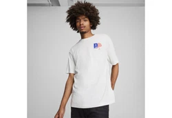 PUMA T-Shirt GRAPHICS Growth Relaxed Herren Weiß/Creme/Beige/Hellblau