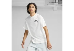PUMA T-Shirt PLAY LOUD CLASSICS Graphic T-Shirt Herren Weiß