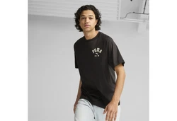 PUMA T-Shirt PLAY LOUD CLASSICS Graphic T-Shirt Herren Schwarz/Rosa
