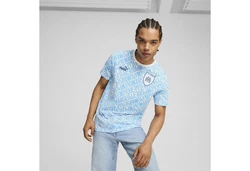 PUMA T-Shirt Olympique de Marseille ftblCulture Hellblau