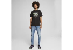 PUMA T-Shirt F1 Logo Graphic T-Shirt Herren Schwarz/Dunkelgrün