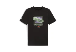 PUMA T-Shirt F1 Logo Graphic T-Shirt Herren Schwarz/Dunkelgrün