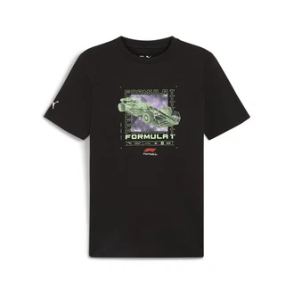 PUMA T-Shirt F1 Logo Graphic T-Shirt Herren Schwarz/Dunkelgrün PUMA T-Shirt F1 Logo Graphic T-Shirt Herren Schwarz/Dunkelgrün