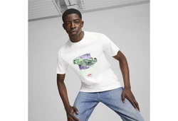 PUMA T-Shirt F1 Logo Graphic T-Shirt Herren Weiß/Creme